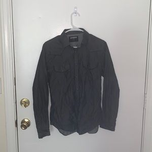 MENS SMALL EXPRESS BUTTON UP